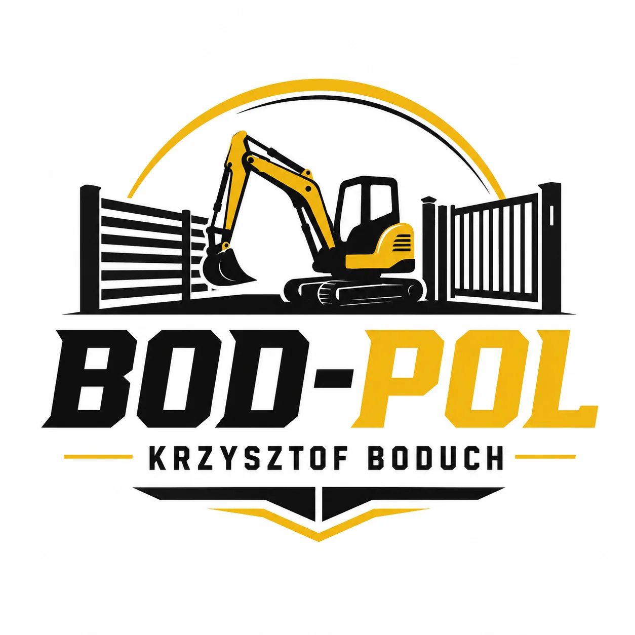 Logo BOD-POL Krzysztof Boduch – bramy, ogrodzenia i minikoparka